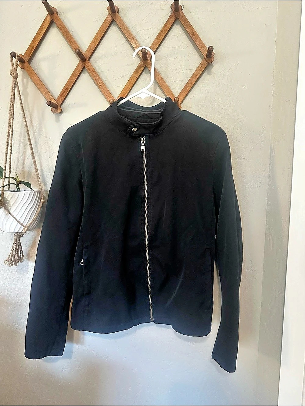 Banana Republic Black Nylon Jacket Size Small